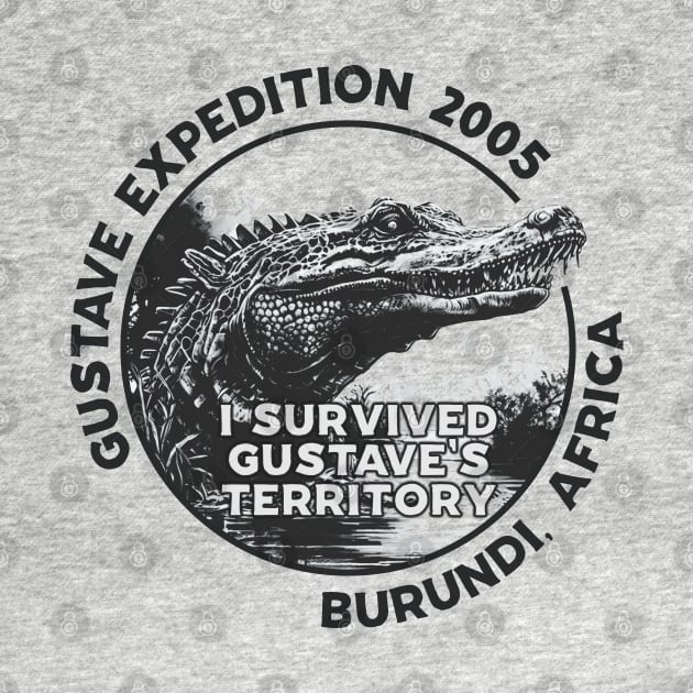 the killer crocodile Expedition 2005 in Burundi, East Africa T-Shirt by stuff101